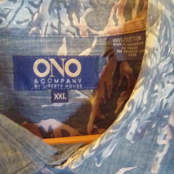 Ono Men's Blue Floral Shirt - Picture 2 of 6